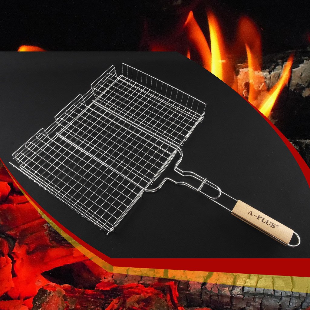 Решетка для гриля глубокая BBQ Grille 40х30х5 см
