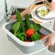 SmartCut - корзина - разделочная доска для мытья фруктов и овощей складная 4 в 1