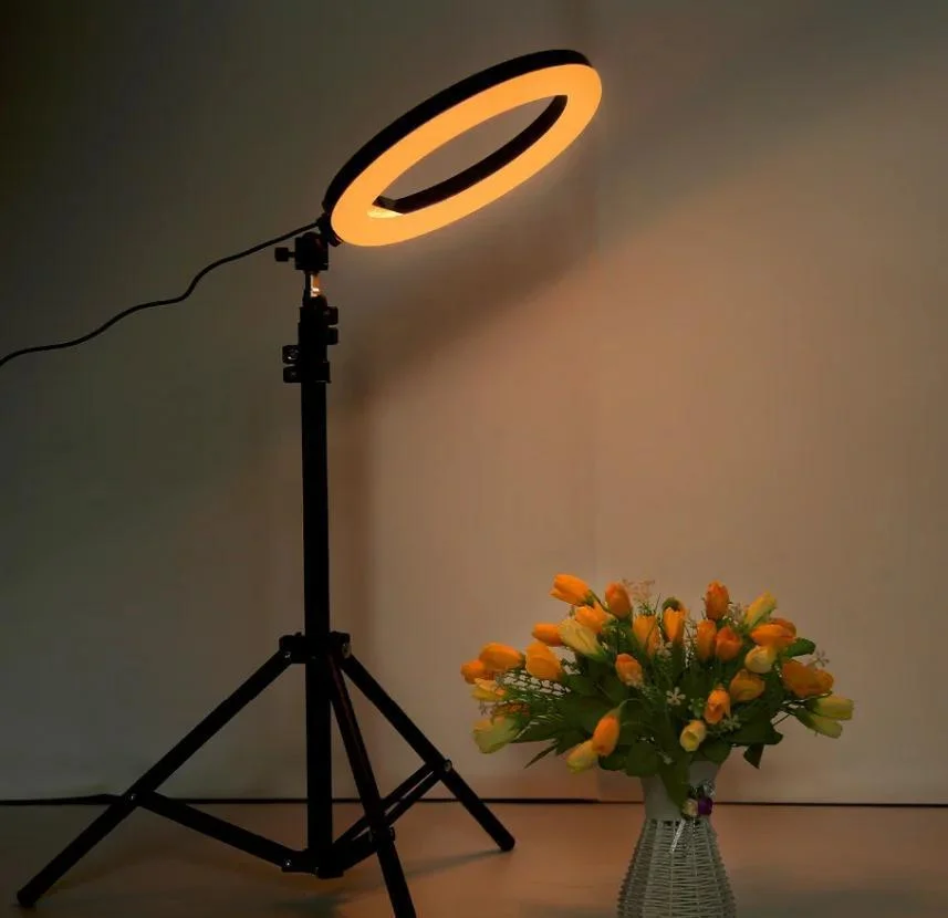 Кольцевая лампа для селфи BeautyStar 26 см RGB с пультом