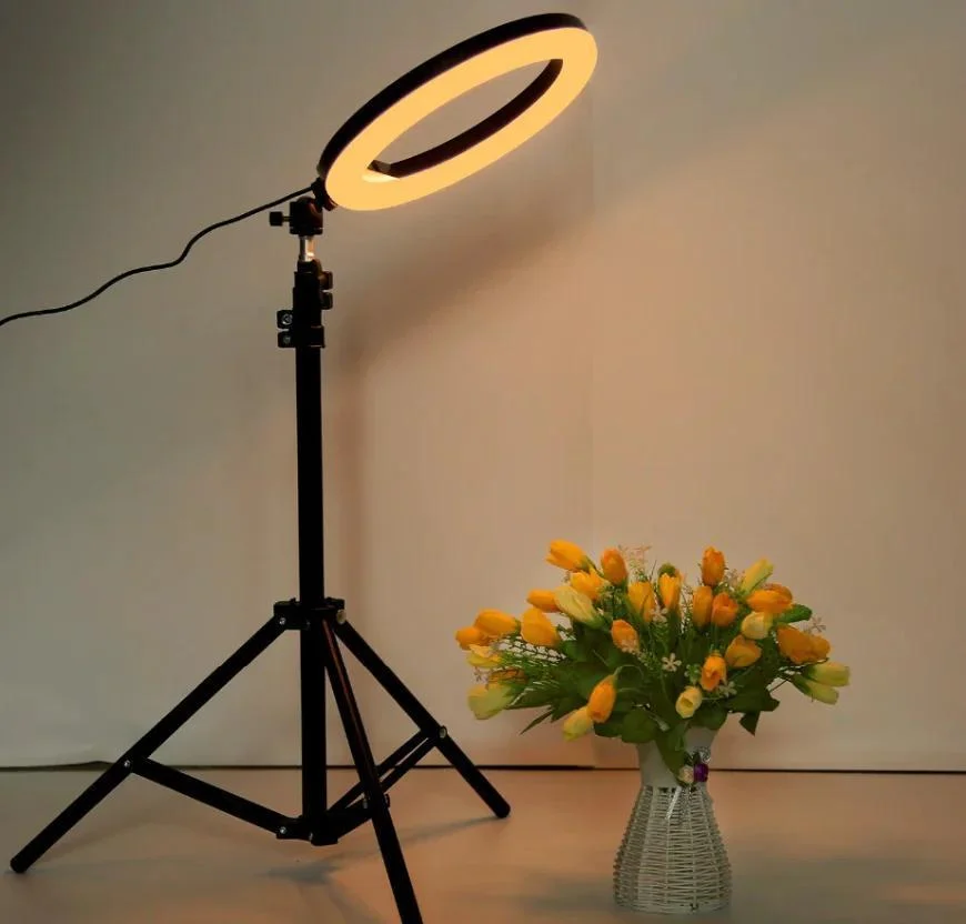 Кольцевая лампа для селфи BeautyStar 26 см RGB с пультом
