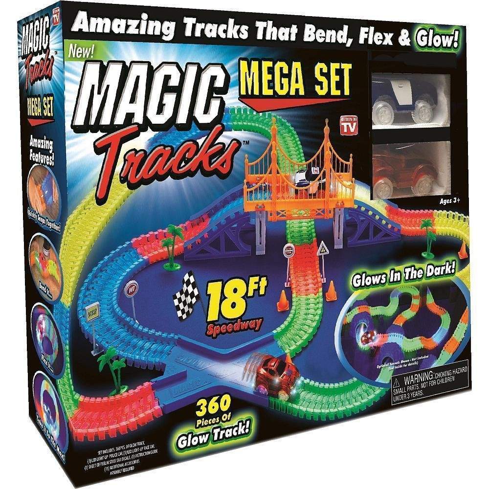 Magic tracks светящаяся дорога Мега набор 360 деталей | гоночная трасса