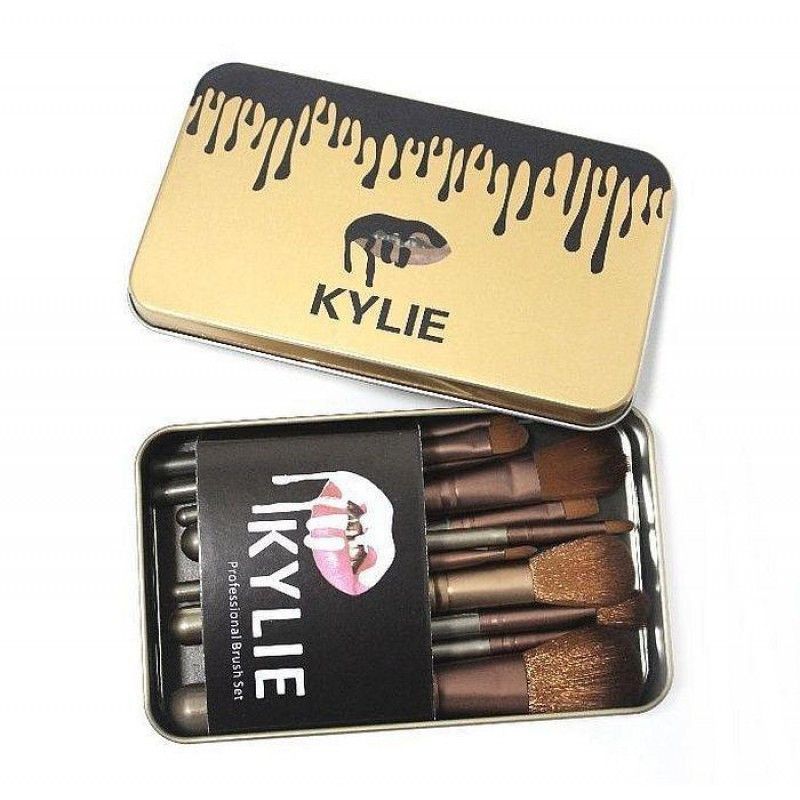 Набор профессиональных больших кистей для макияжа Kylie professional brush set