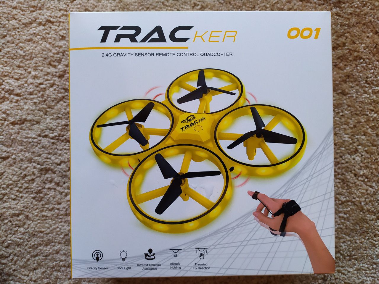 Квадрокоптер с управлением жестами Tracker Drone Pro