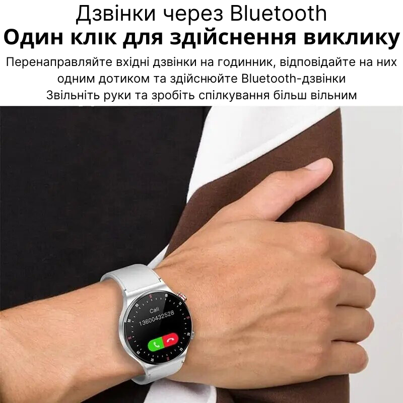 Умные смарт часы PowerMe PowerWatch 7 series Black