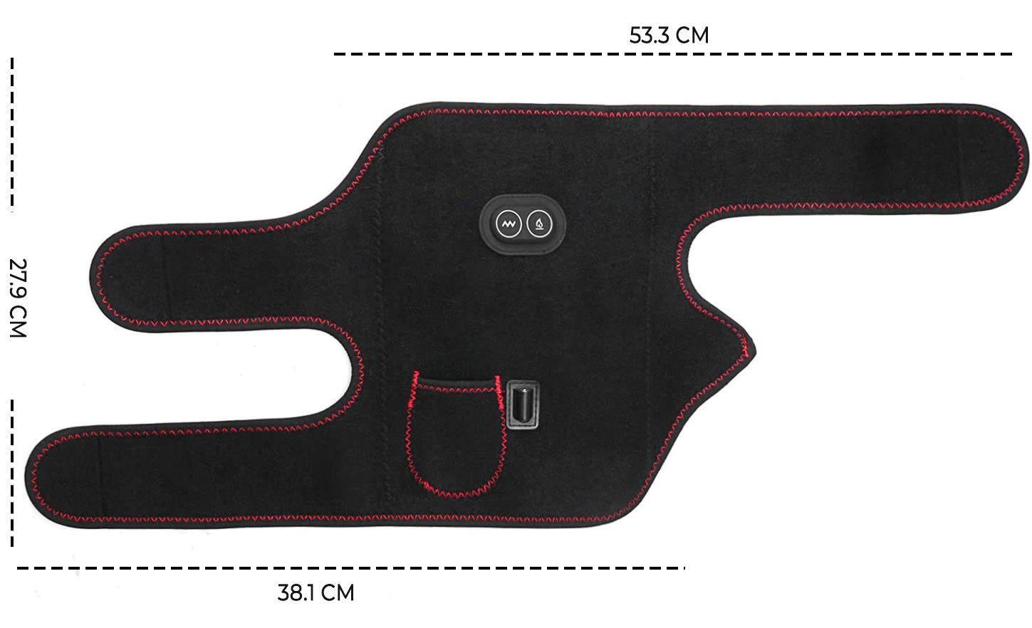 Колінний бандаж з підігрівом та масажером RETTER Knee HeatMassage Brace (RT-82235)