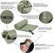 Рушник з мікрофібри швидковисихаючий Weizer QuickDryTowel L Khaki (50x120см)