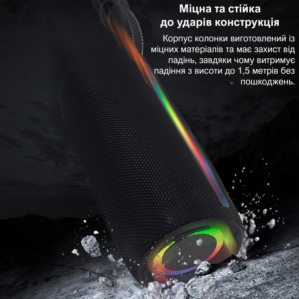 Портативная Bluetooth колонка PowerMe SoundStorm Pro 6 Red