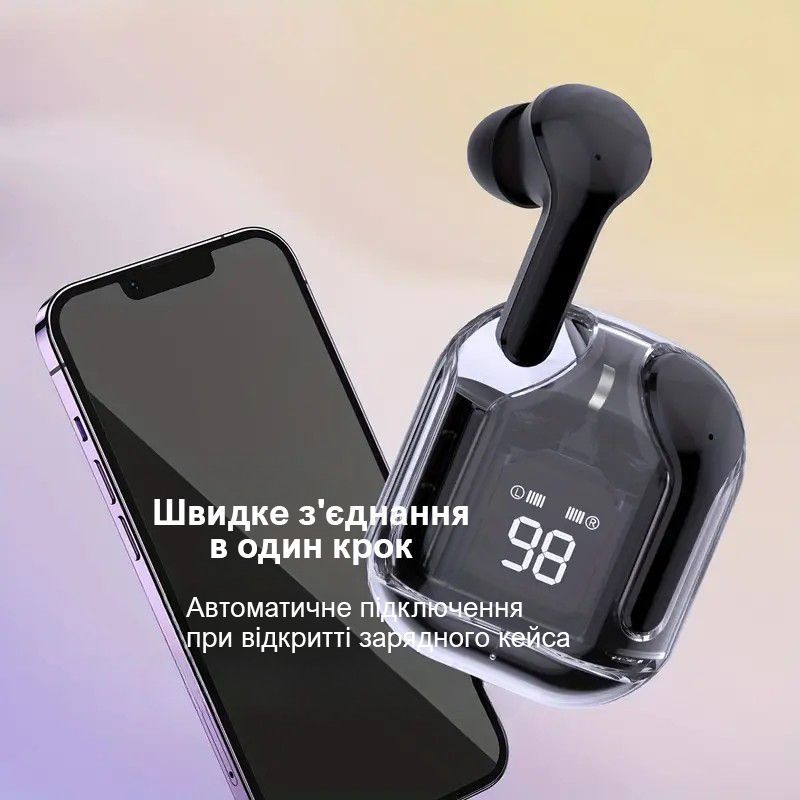 Навушники бездротові PowerMe AirBeats Sky Black