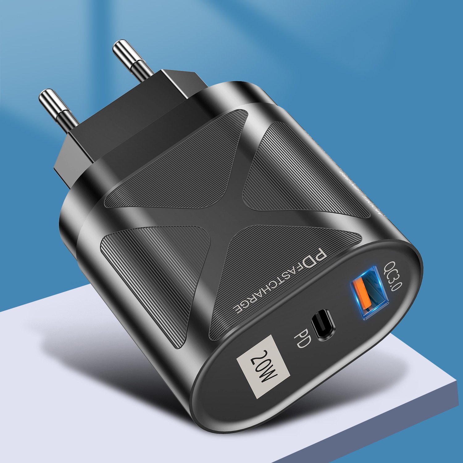 Зарядное устройство PowerMe PD20W USB + Type C
